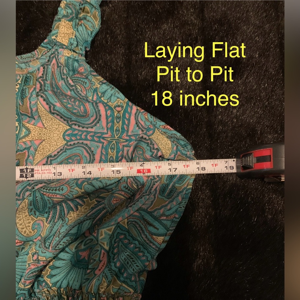 Anthropologie Boemo Turquoise and Pink Paisley Maxi Dress - Picture 12 of 14